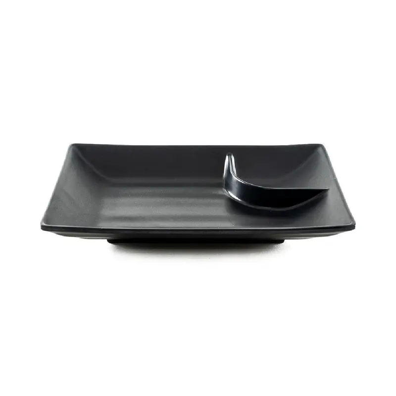 Prato Retangular Melanina c/ Molheira  19cm X 12.5cm X 3cm