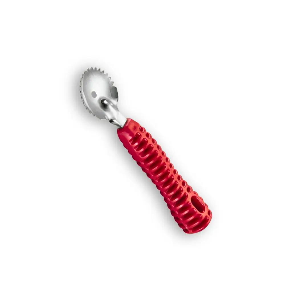 Raspador Rala Coco Seco Colher Inox Com Cabo Reforçado