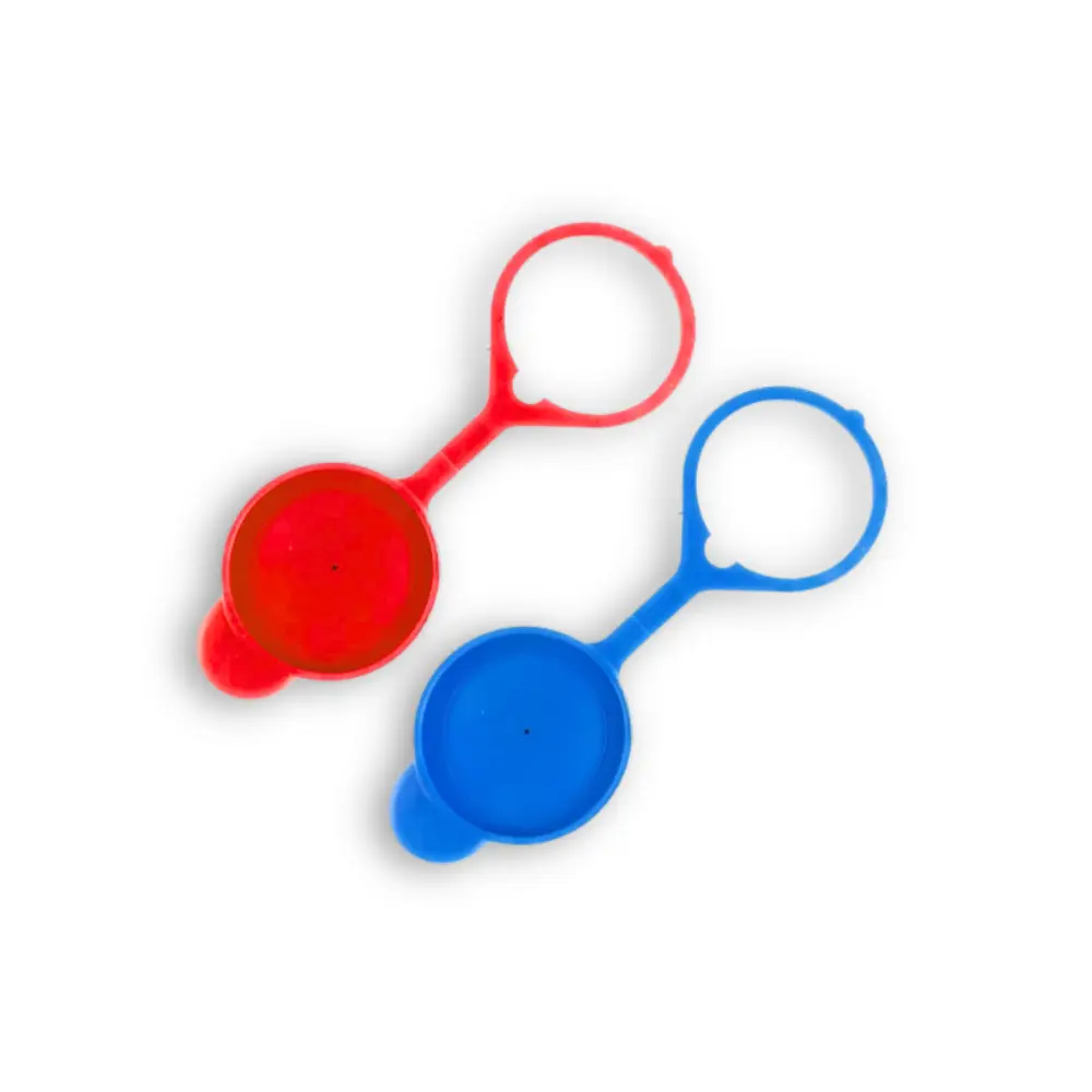 [20175] Tampa Plástica Garrafa Vidro c/ 2 UN Cores Sortidas