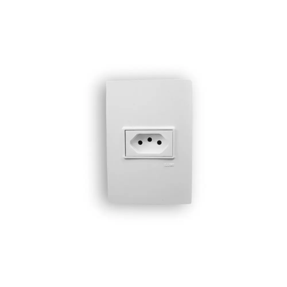 [2805] Tomada 2 P + T c/Placa Vivaz 10A