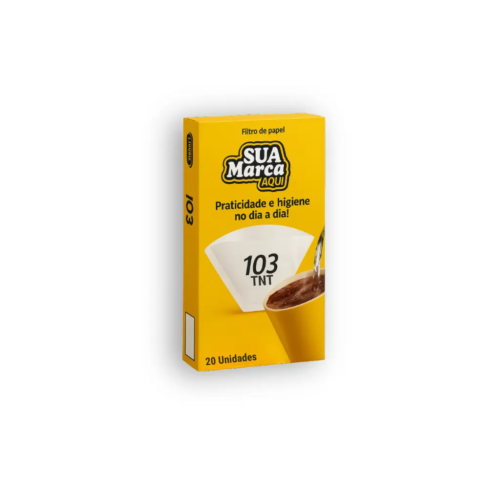 Filtro de Café Descartável TNT 103 com 20 UN