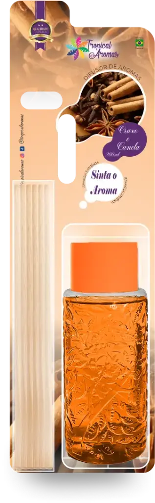 [71154] Difusor Blister 200 ml - Cravo e Canela