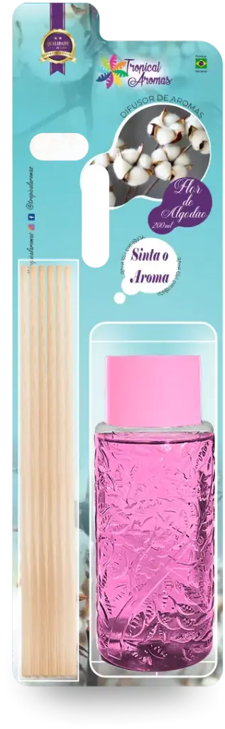 Difusor Blister 200 ml - Flor de Algodão 