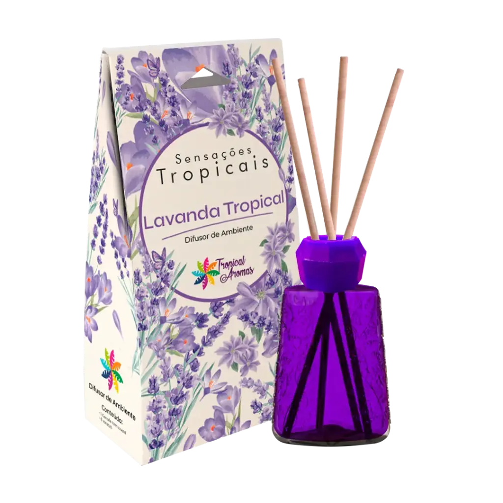 Difusor Sensações Tropicais 150 ml - Lavanda Tropical 
