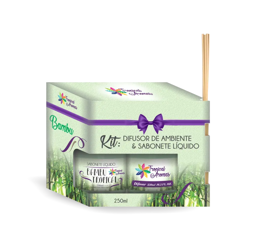 [6111] Kit Difusor 250 ml e Sabonete 250 ml- Bambu