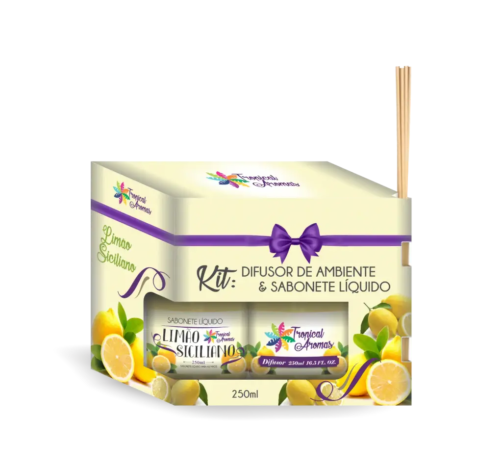 Kit Difusor 250 ml e Sabonete 250 ml - Limao Siciliano