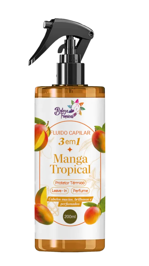 [5939574] Fluido Capilar 3 Em 1 Beleza Tropical 200 ml - Manga