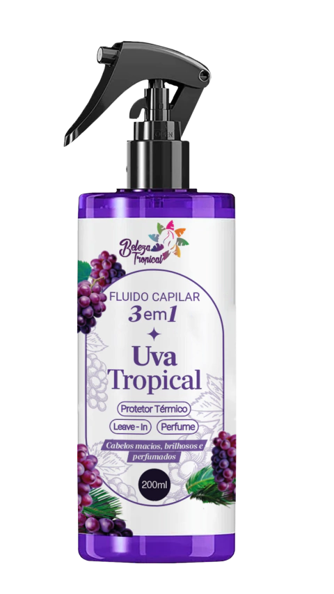 [5939567] Fluido Capilar 3 Em 1 Beleza Tropical 200 ml - Uva