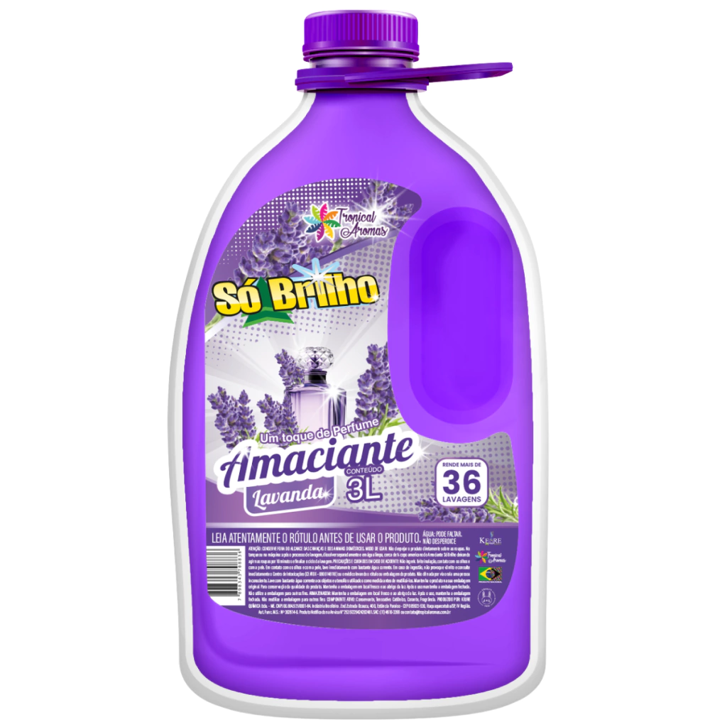 Amaciante de Roupas 3 Lts Tropical Aromas  - Lavanda