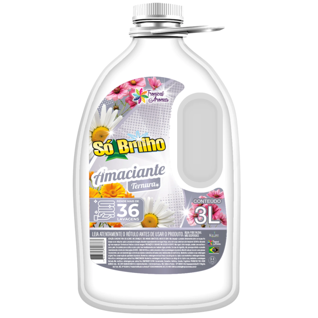 Amaciante de Roupas 1 Lt Tropical Aromas  - Ternura Branco
