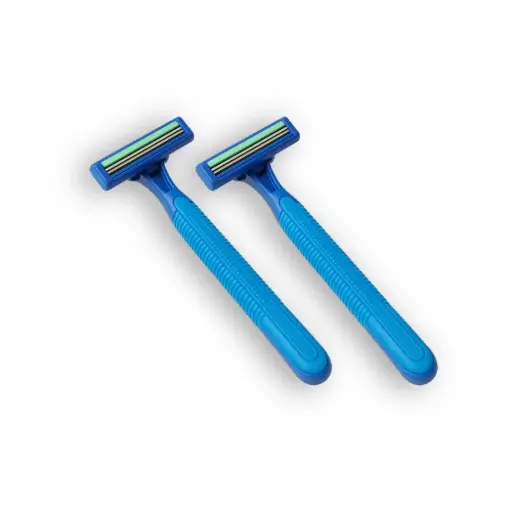 [361] Aparelho de Barbear Plástico c/ 2 UN