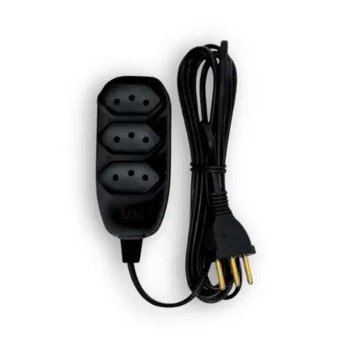 [6233] Extensão 2 P+T 03mts Cabo PP.