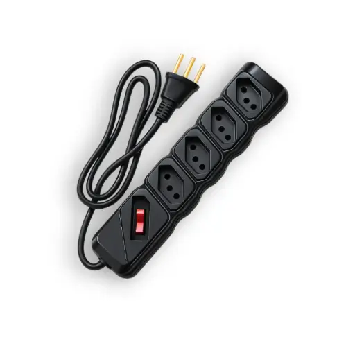 [803] Filtro de Linha Bivolt 5 tomadas c/ fusível 