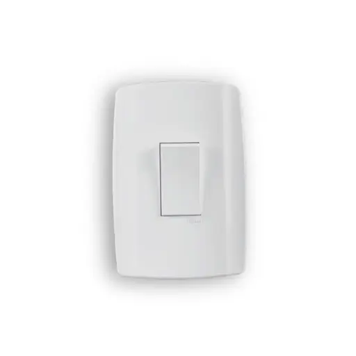 [386] Interruptor c/ Placa 1 TECLA Branco 