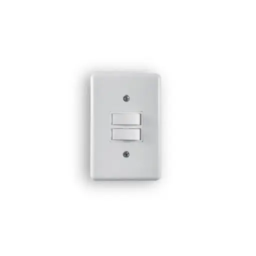 [409] Interruptor c/ Placa 2 TECLA Branco