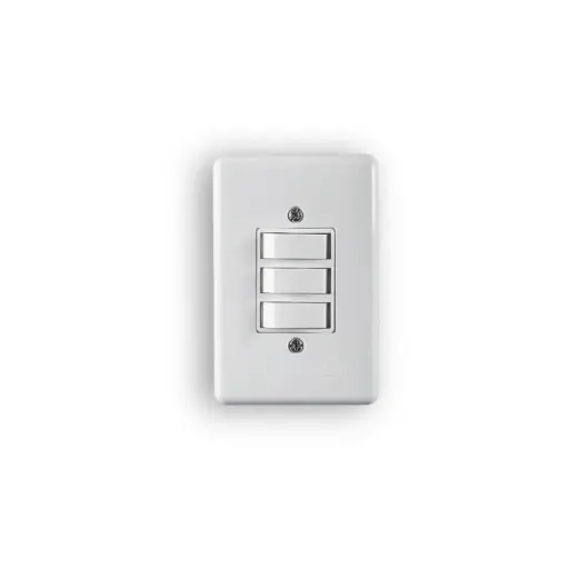 [430] Interruptor c/ Placa 3 TECLA Branco