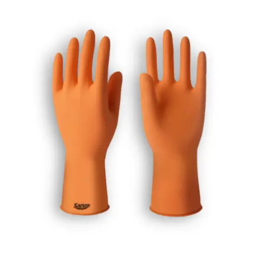 [719] Luvas Látex Sanro Plus c/ Forro Tamanho P