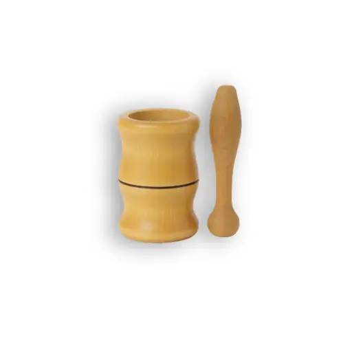 [596] Pilão Madeira com Socador 08 x 06cm 