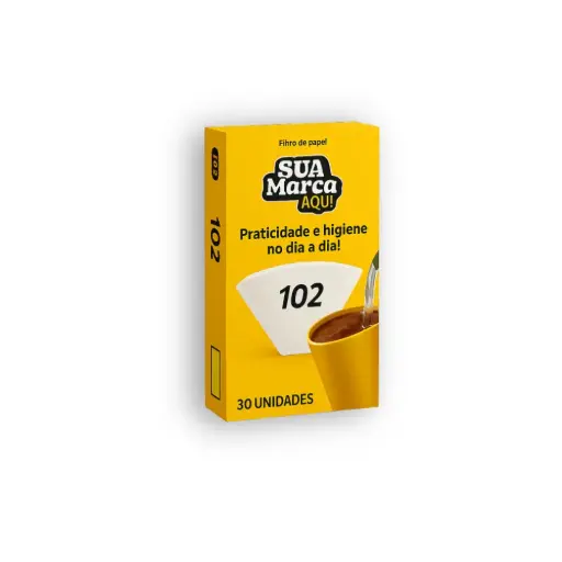 [805] Filtro de Café Descartável 102 com 30 unidades 